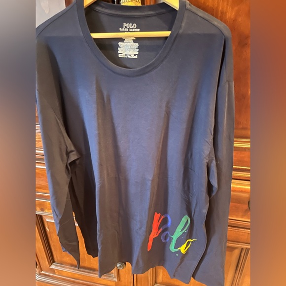 Polo Ralph Lauren Men’s Cruise Navy Long-Sleeve Crewneck Pajama Top - XL (NWT) - Picture 10 of 10